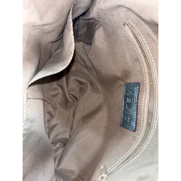 Two Relic Crocodile Embossed Handbags - Blue Gray Faux Leather With Brown Interi - Picture 4 of 9